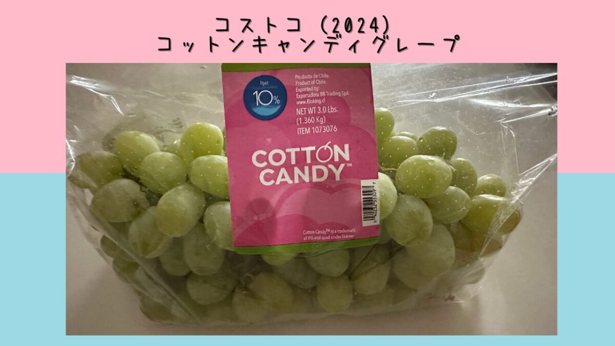 コストコ】今年のコットンキャンディグレープは甘くない（2024） | トコトコあけみん