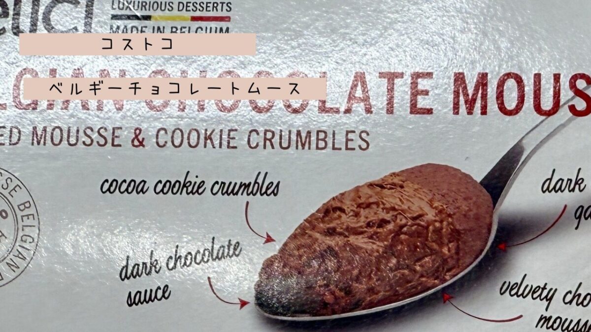 コストコ】delici BELGIAN CHOCOLATE MOUSSEは外国のチョコらしい本格 