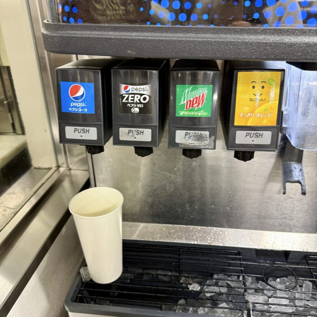 コストコのドリンクの種類を説明する画像