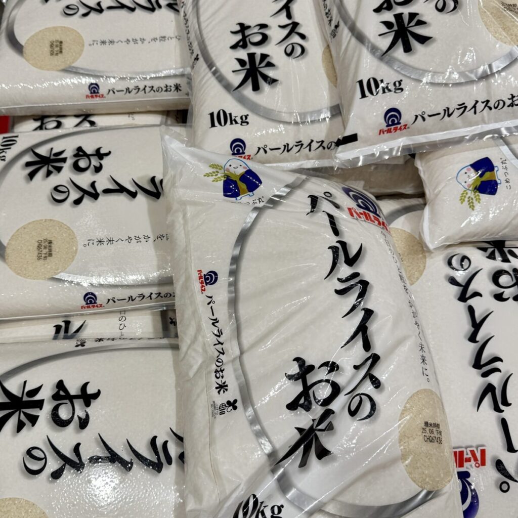 パールライスがコストコ店内に陳列されている画像