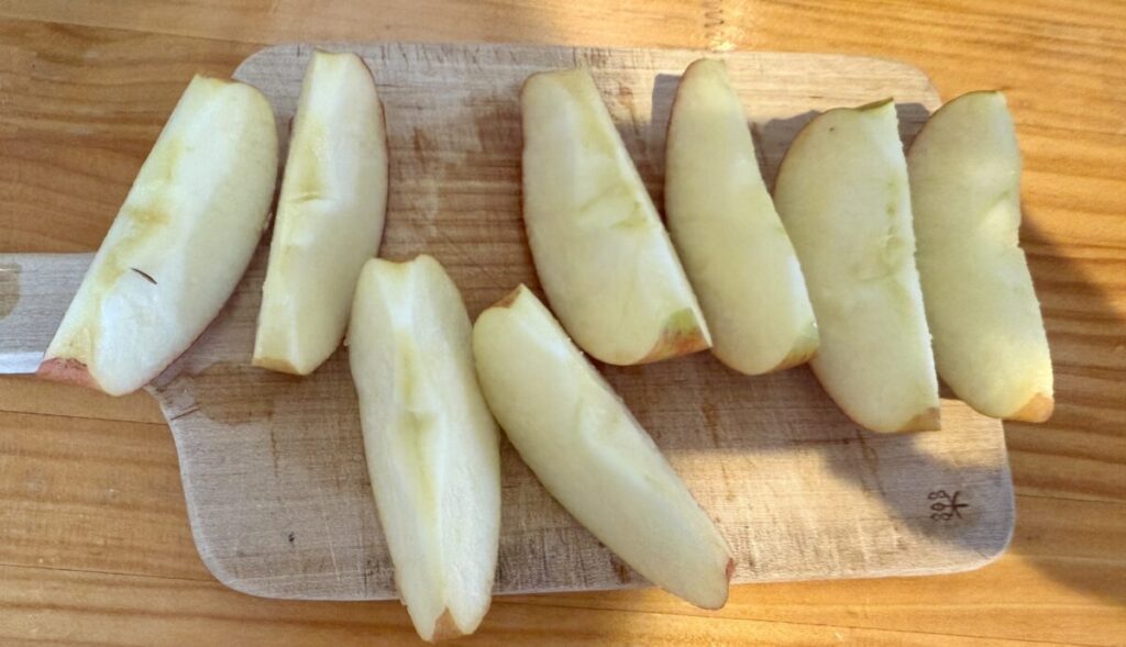 こるりんごをカットしたところを撮った画像