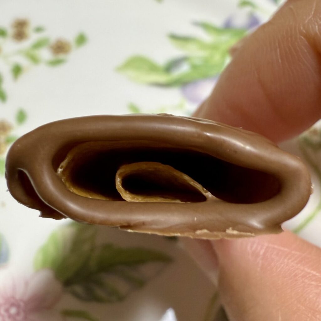 KSチョコレートクレープの断面を撮った画像