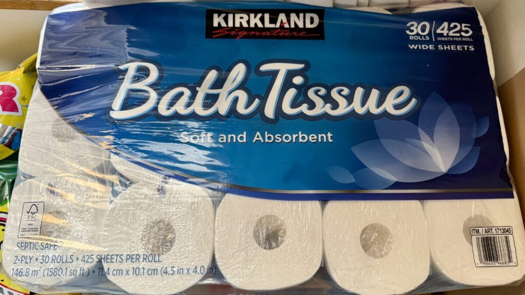 コストコのKSトイレットペーパーのパッケージ前面を撮った画像