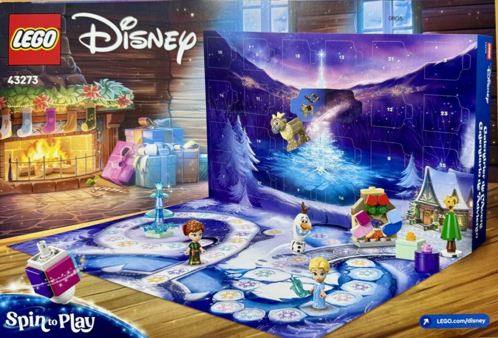 レゴ® アドベント カレンダー 2025 ディズニー アナと雪の女王のパッケージ裏面を撮った画像