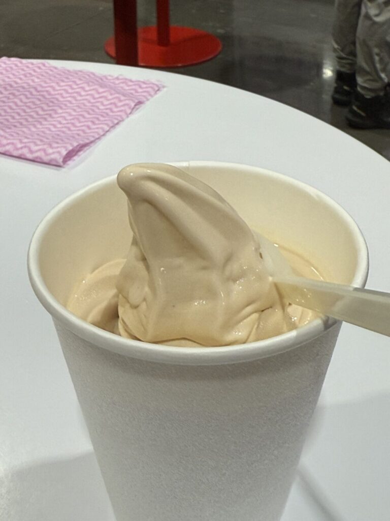 マロンソフトクリームを上から撮った画像