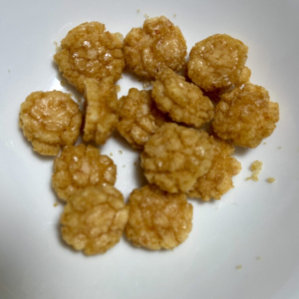 ぷち歌舞伎揚げ アソート3種 60袋入を開封して撮った画像