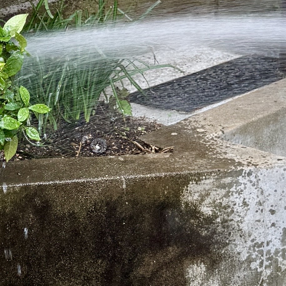 INBES 高圧洗浄ホースセット 電源不要 PWH15の水やりモードの時を撮った画像