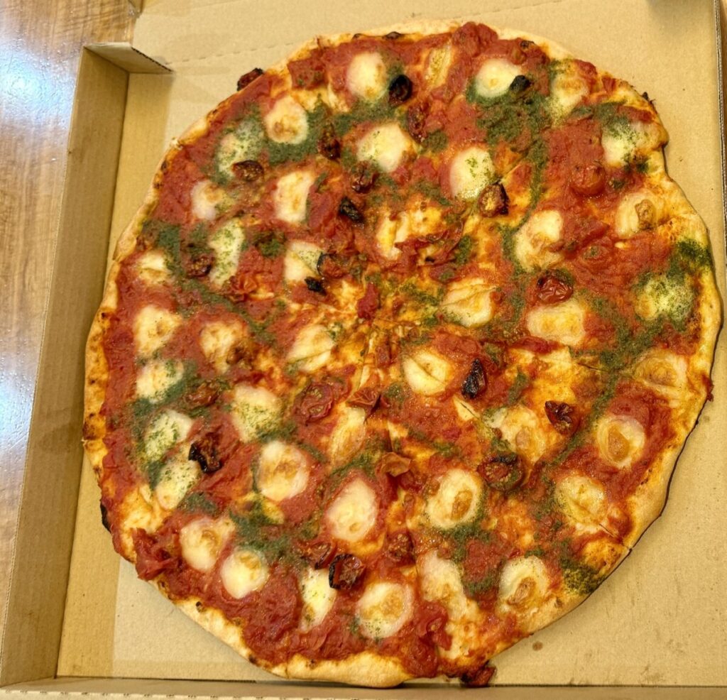 マルゲリータを上から撮った画像