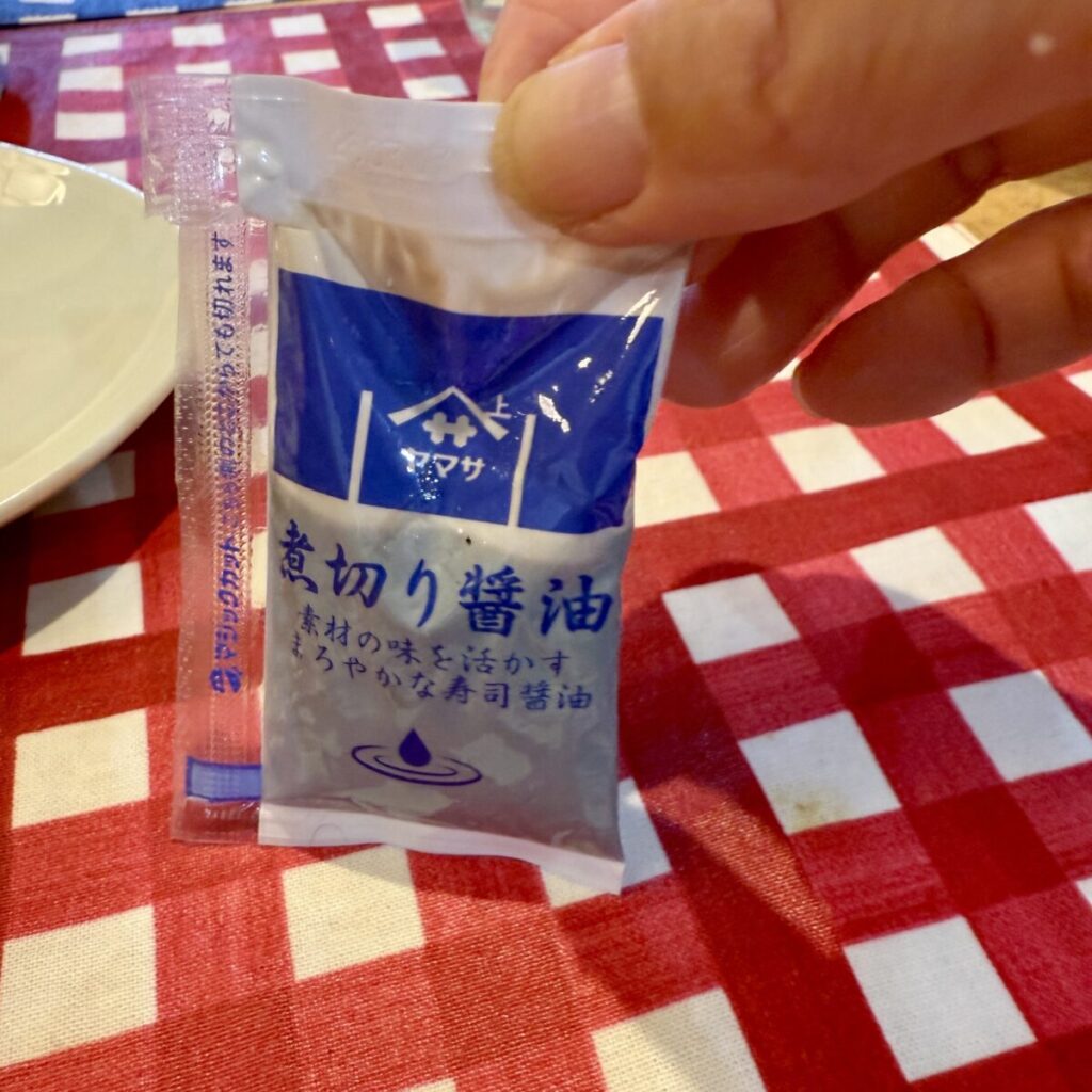 煮切り醤油のパッケージ前面を撮った画像