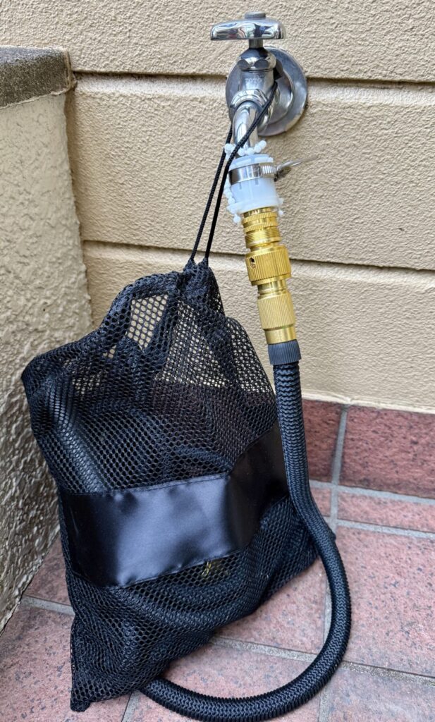 INBES 高圧洗浄ホースセット 電源不要 PWH15を収納したところを撮った画像