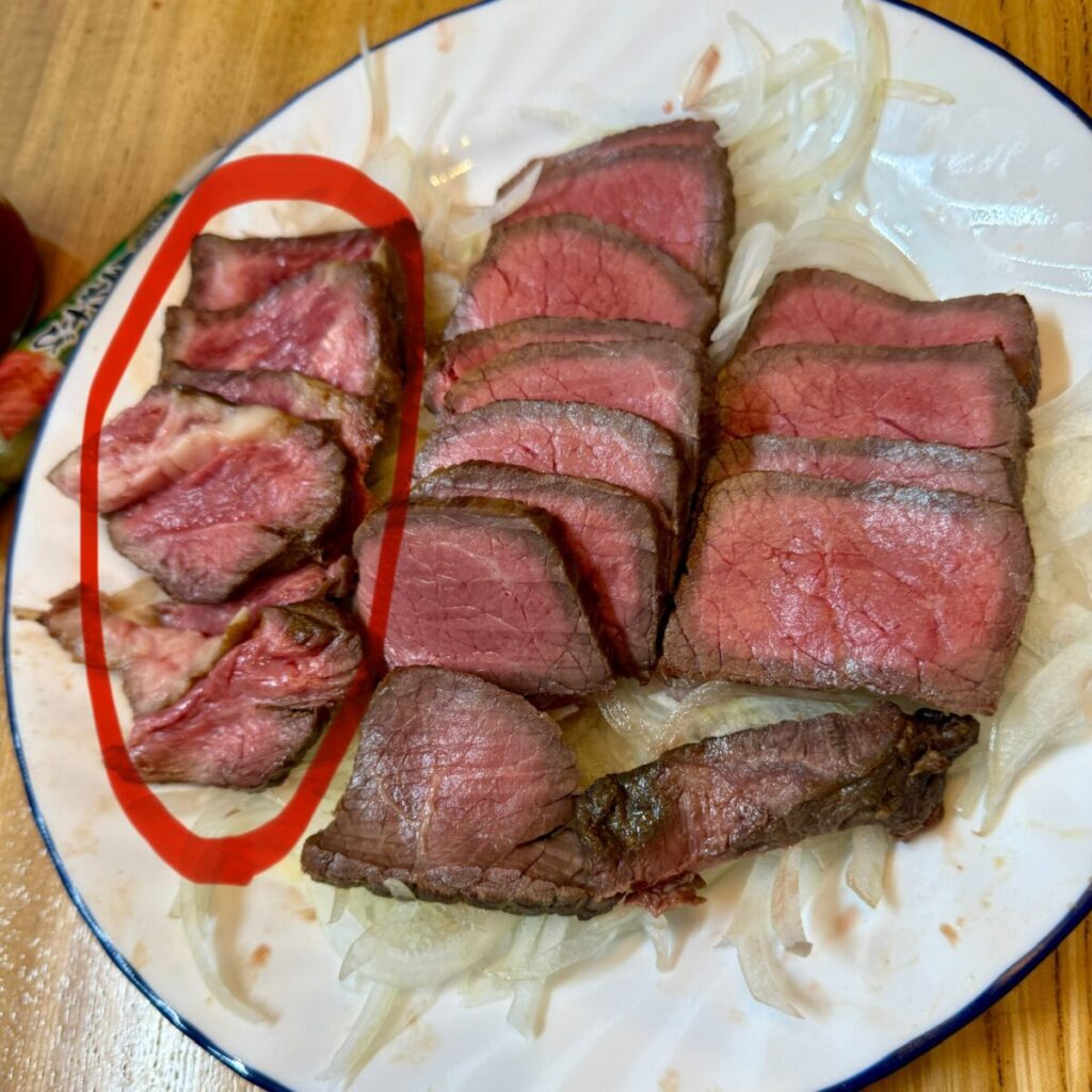 アメリカ産チルドプライムビーフ肩ロースかたまりでローストビーフを作ったときの画像