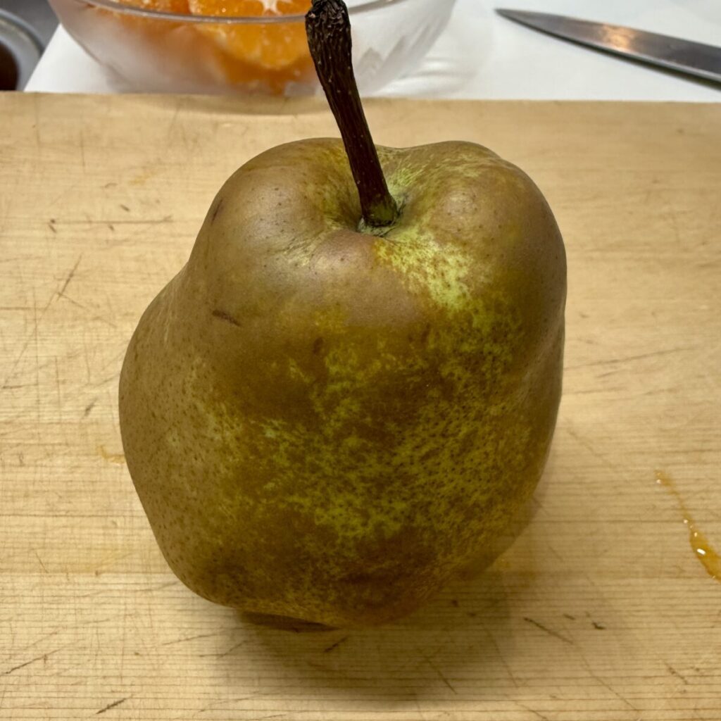 ラ・フランスが食べごろになったことを示す画像