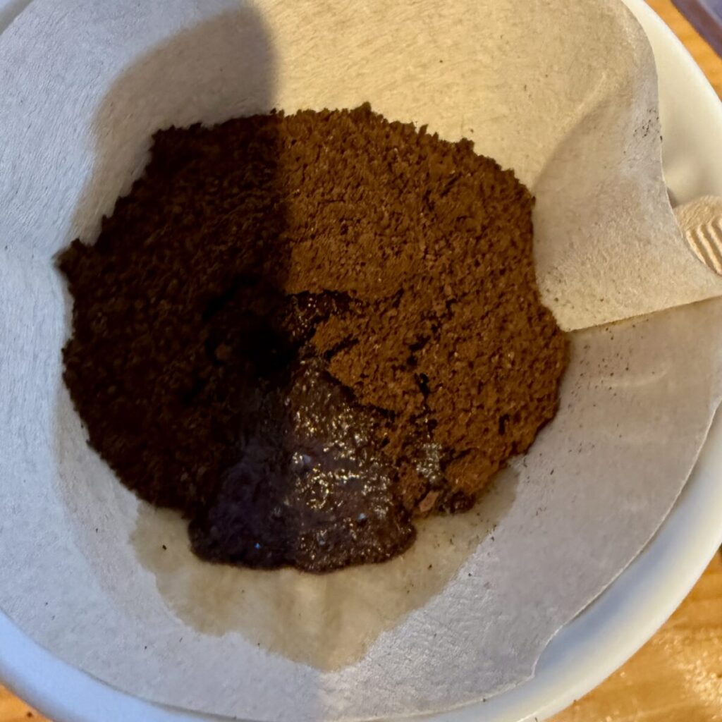 フィリコーリ・ゼッキーニ・コーヒー デリカートをペーパードリップで淹れたときの画像