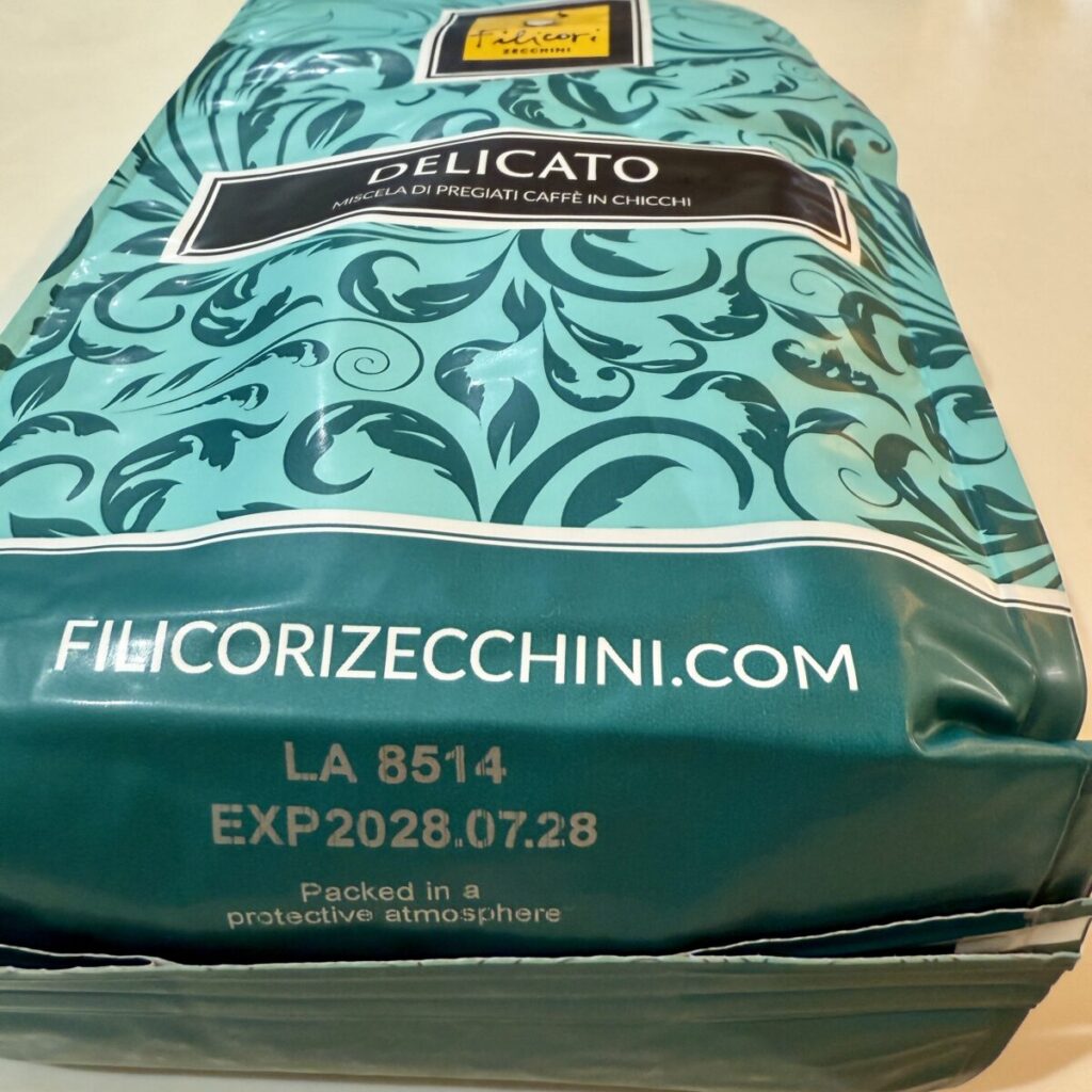 フィリコーリ・ゼッキーニ・コーヒー デリカートの賞味期限が分かる画像