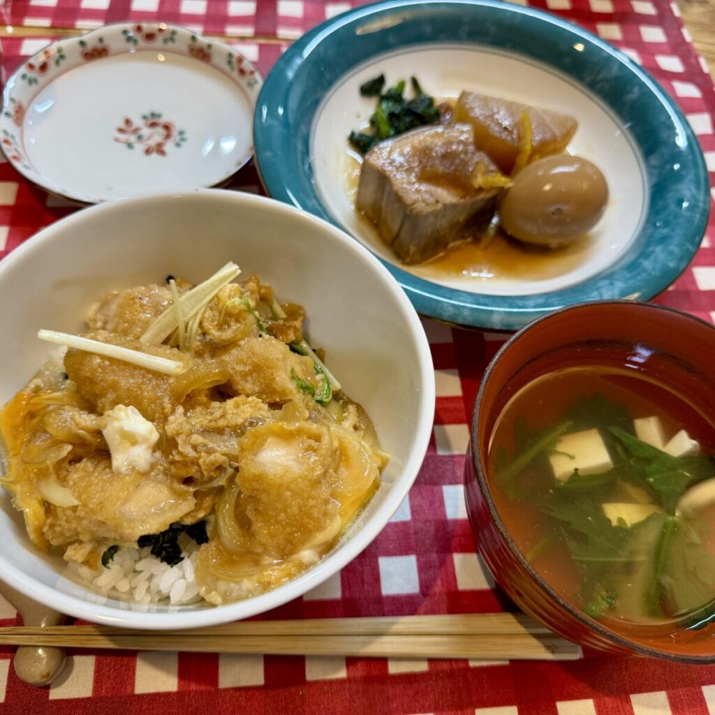 コストコの角煮大根を使った献立を撮った画像