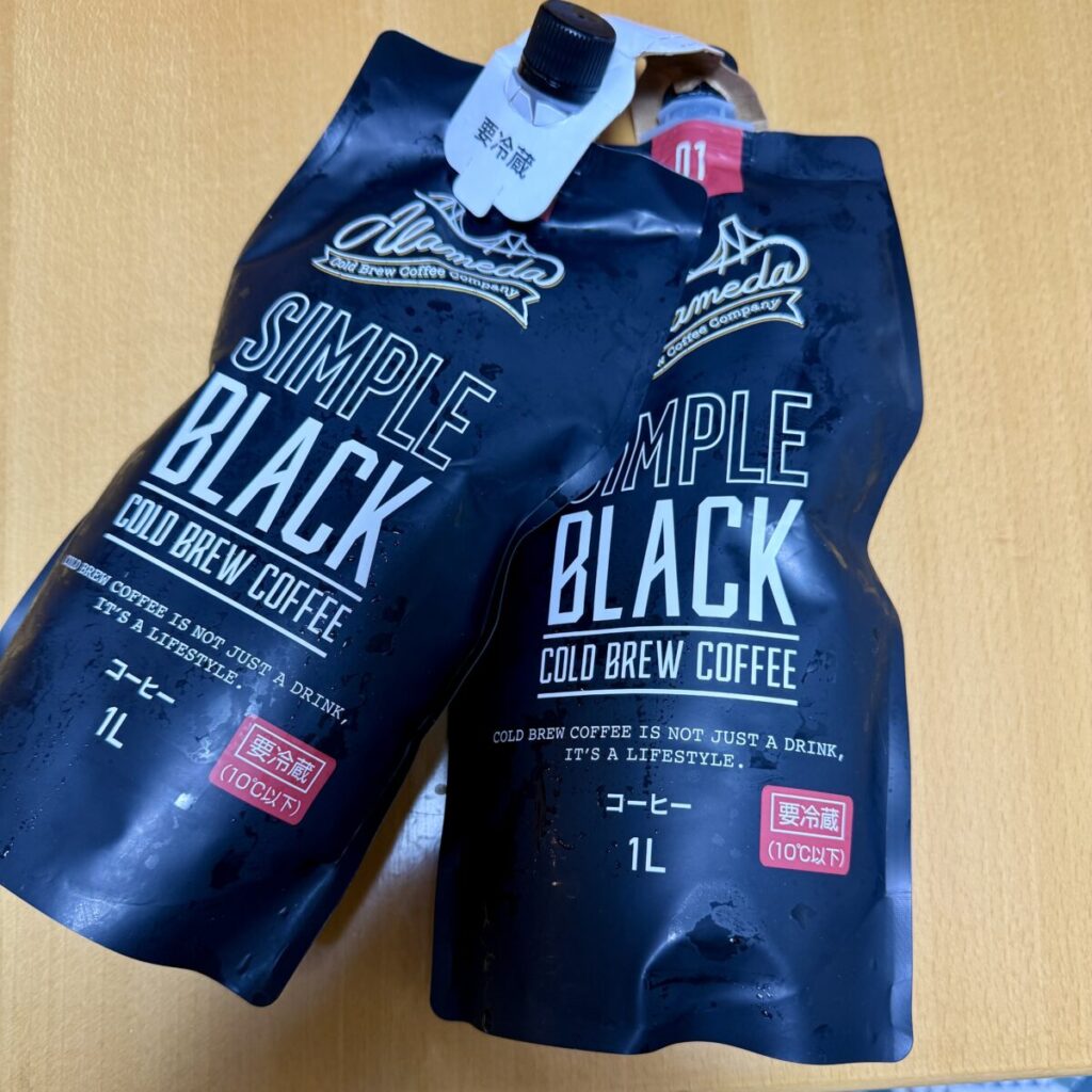  アラメダコールドブリューコーヒー 1L×2が要冷蔵であることが分かる画像