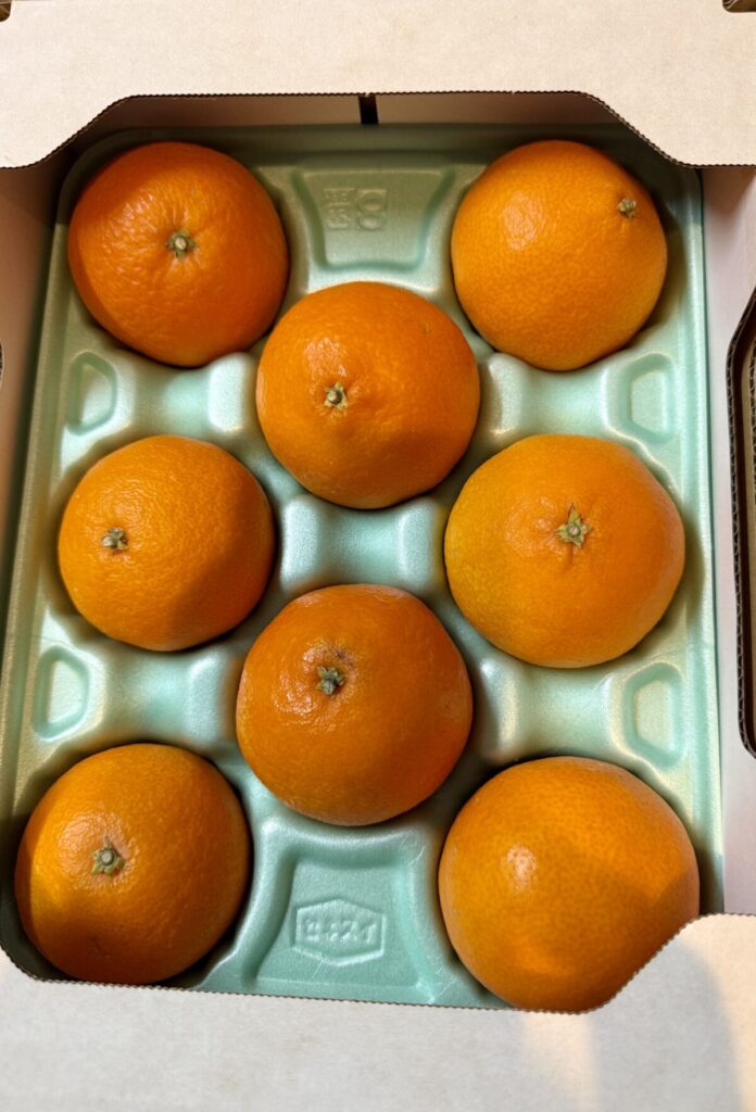 コストコで購入した愛まどんなを上から撮った画像