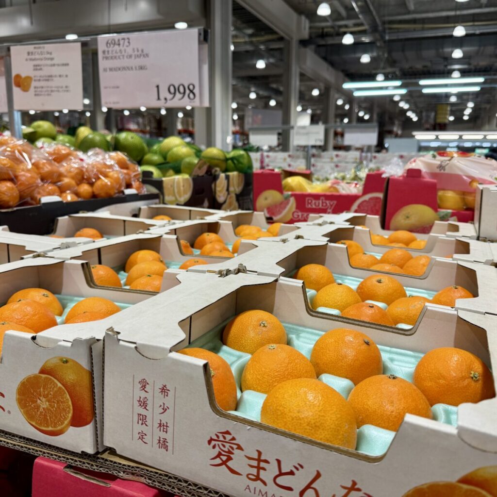 愛まどんながコストコ店内に陳列されている画像
