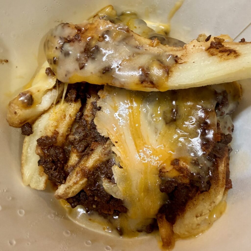 コストコフードコートのボロネーゼポテトを上から撮った画像