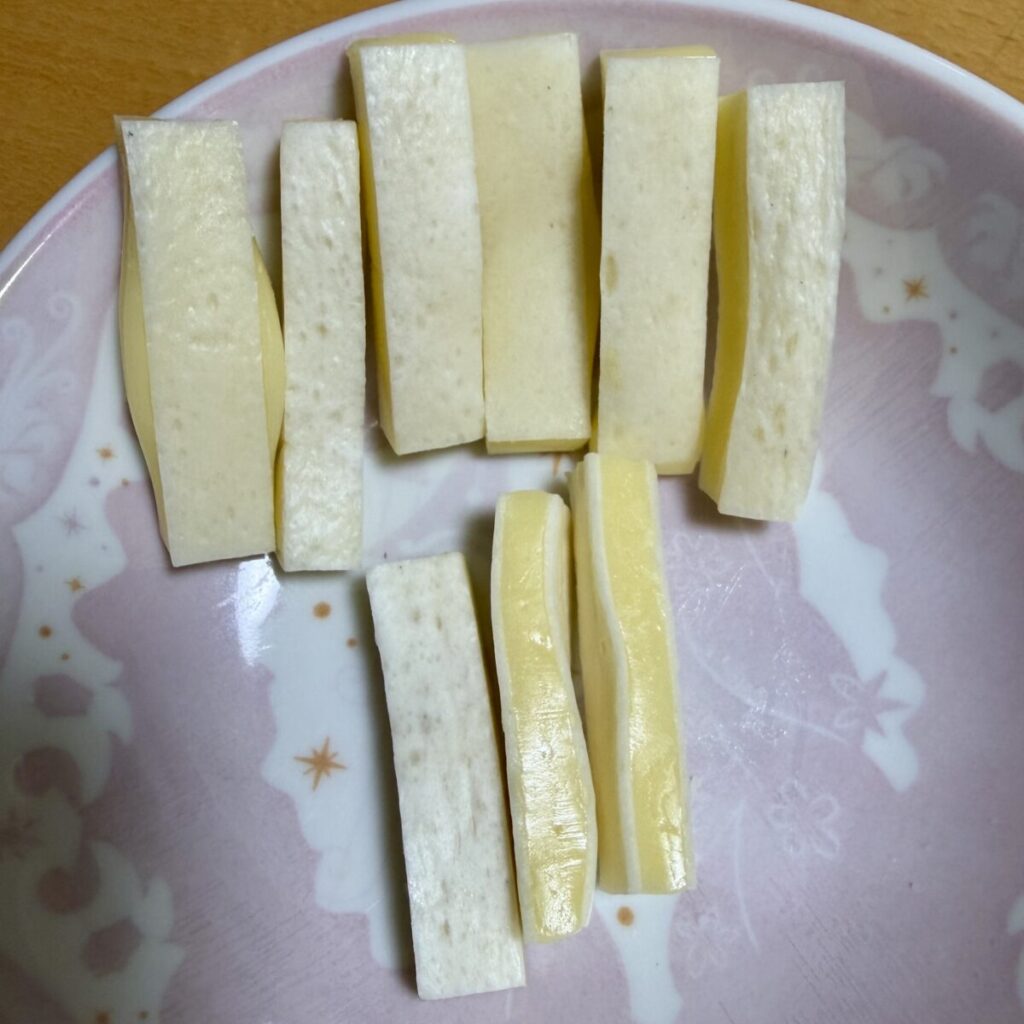 贅沢おつまみアソートの熟成チーズ鱈®が9本であることを示す画像