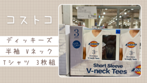 コストコのディッキーズ SS Vネック Tシャツ 3枚組の記事のトップ画像