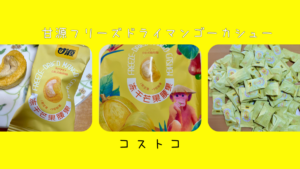 コストコの甘源フリーズドライマンゴーカシューの記事のトップ画像