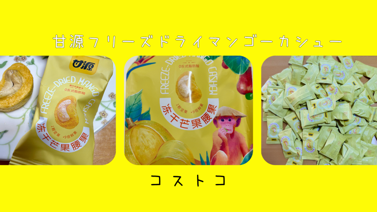 コストコの甘源フリーズドライマンゴーカシューの記事のトップ画像