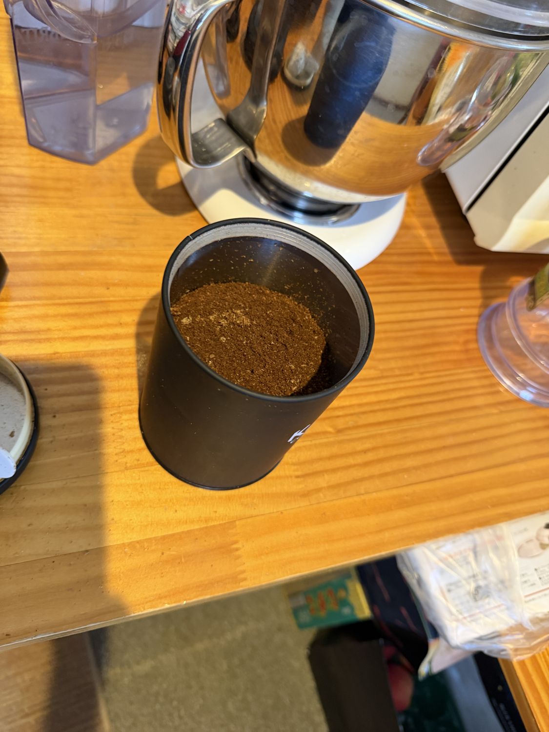挽いたグアテマラのコーヒー豆