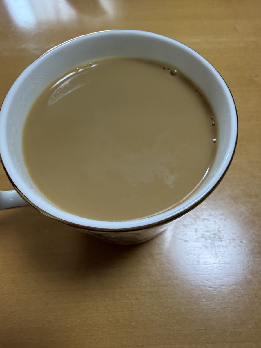 ミルクを入れたKSメキシココーヒー